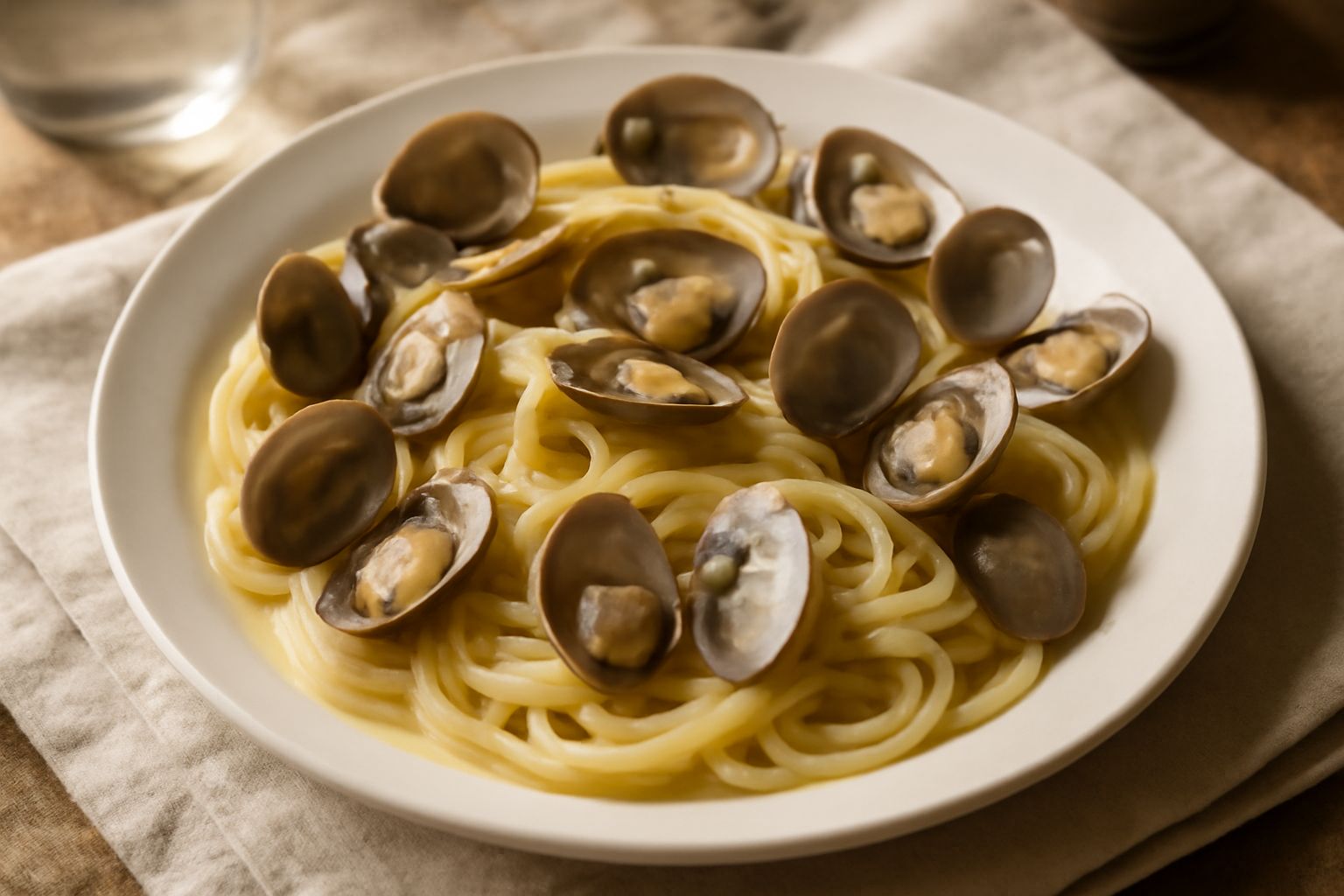 Vongole veraci in bianco
