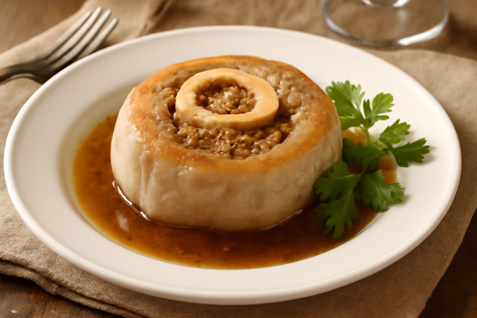 Zampa di vitello ripiena