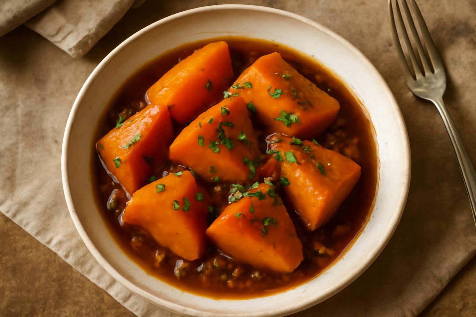 Zucca gialla brasata