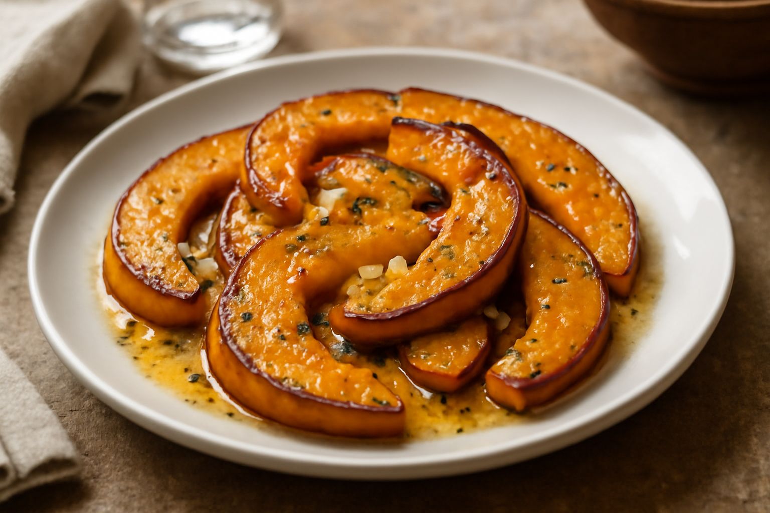 Zucca gialla in padella