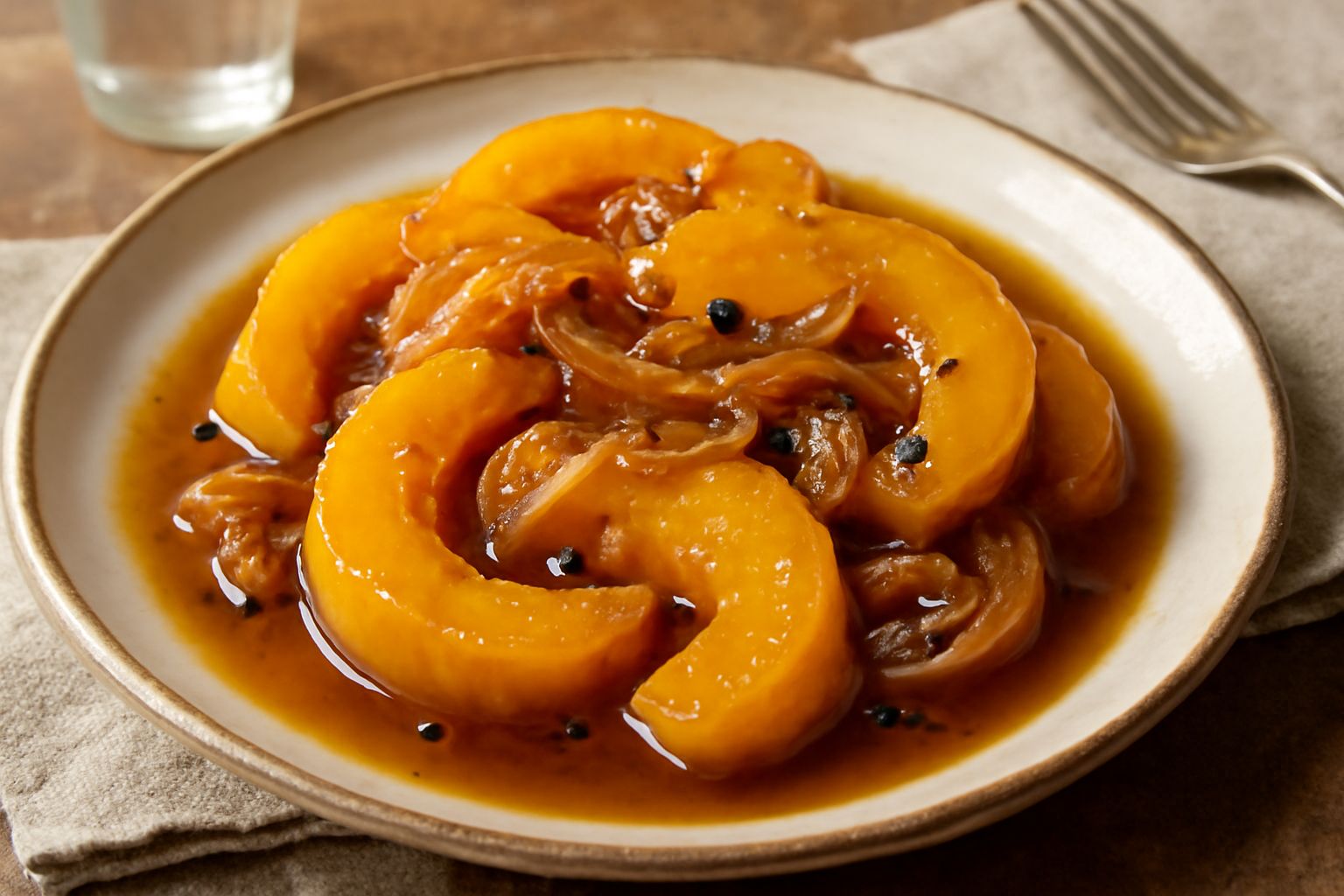 Zucche gialle in agrodolce