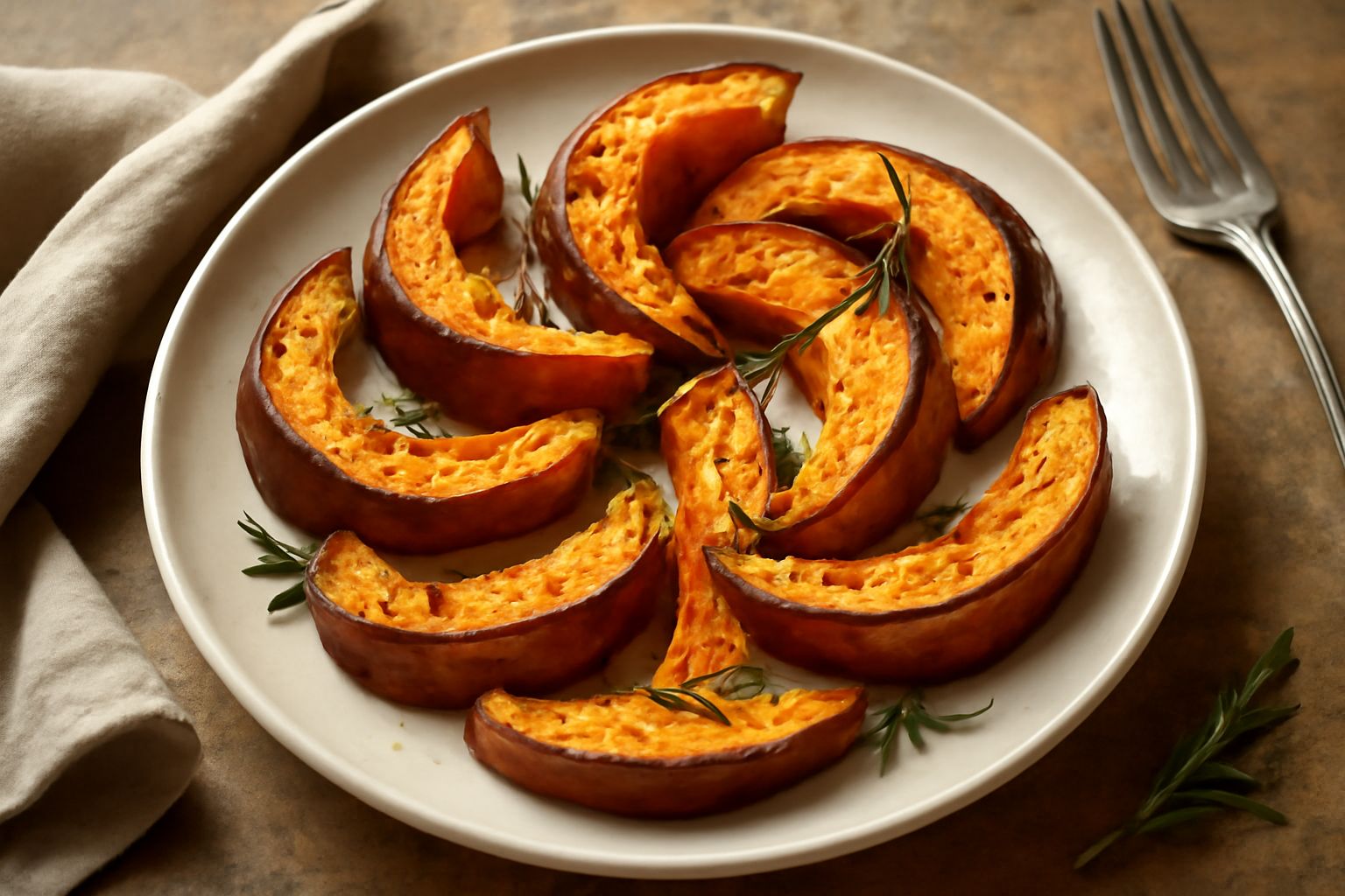 Zucche rosse al forno