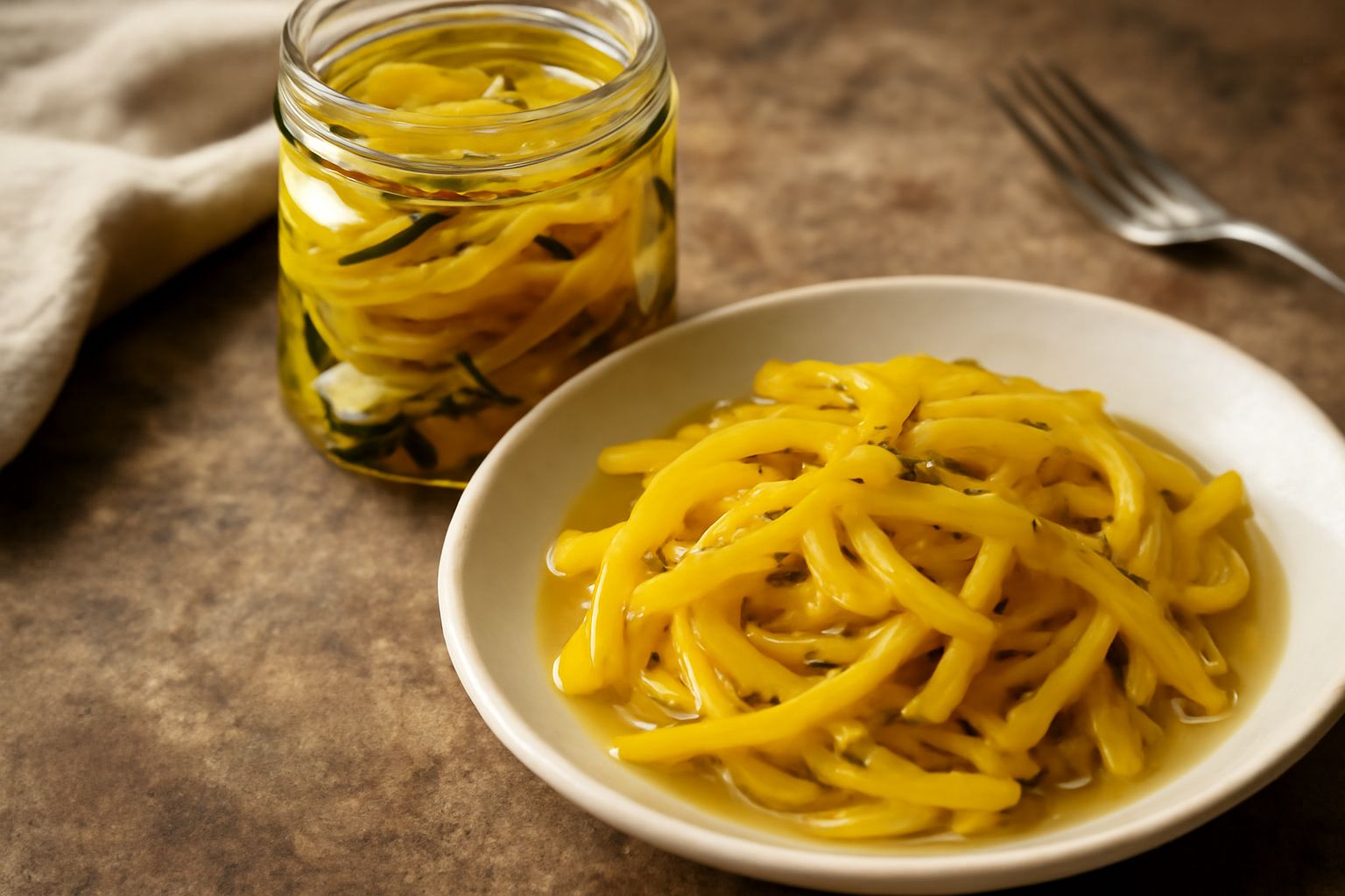 Zucchine gialle sott'olio
