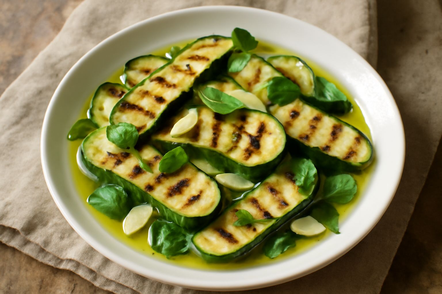 Zucchine grigliate sott'olio