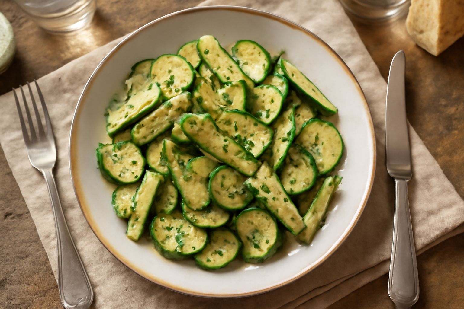 Zucchine marinate: croccanti e leggere, preservano le vitamine con l'aceto naturale