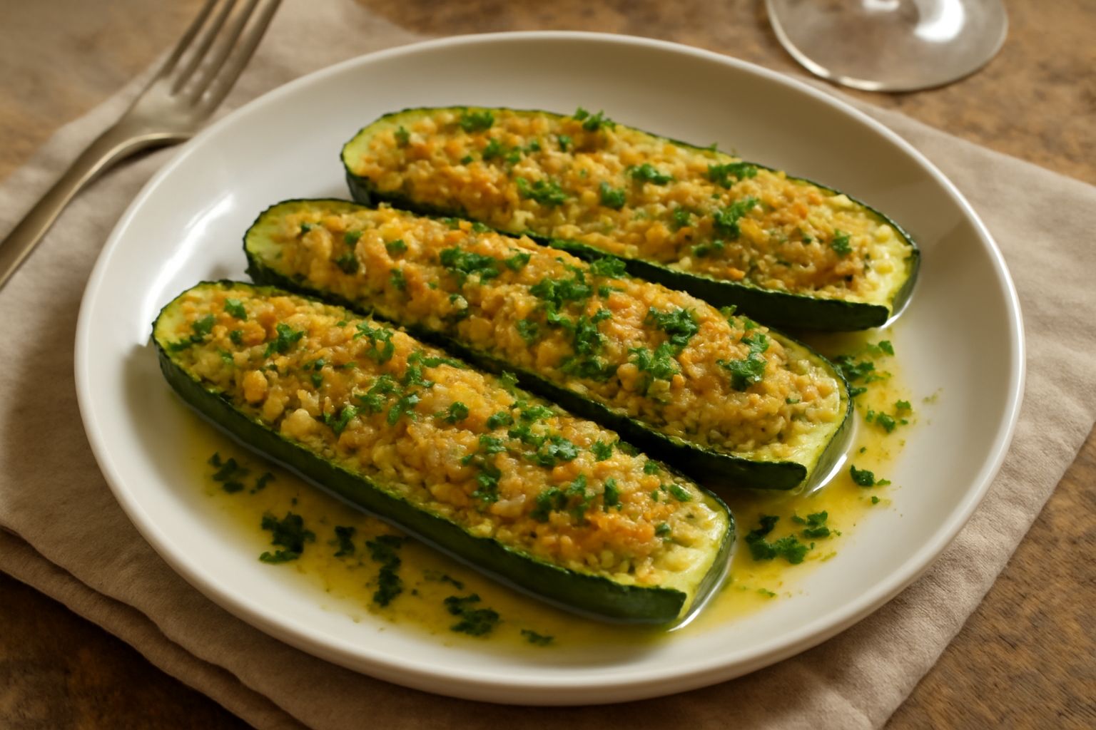 Zucchine ripiene sott'olio