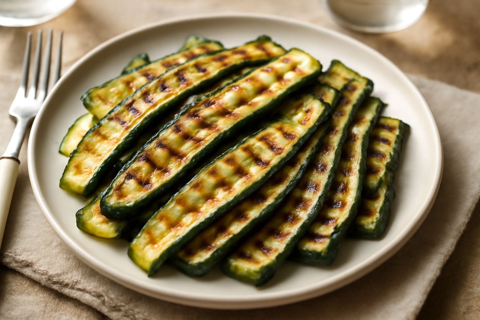 Zucchini alla griglia freddi