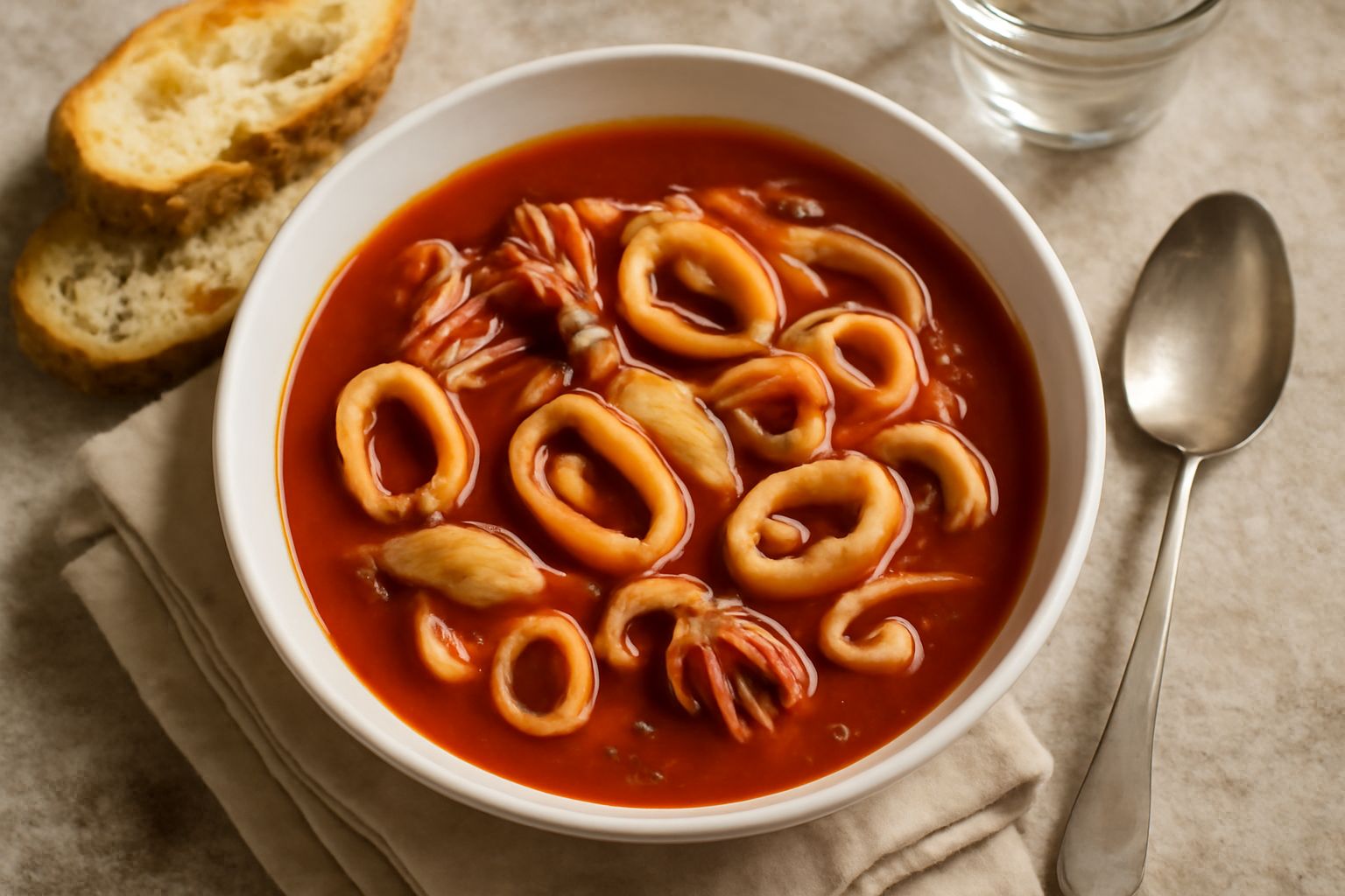 Zuppa di calamaretti