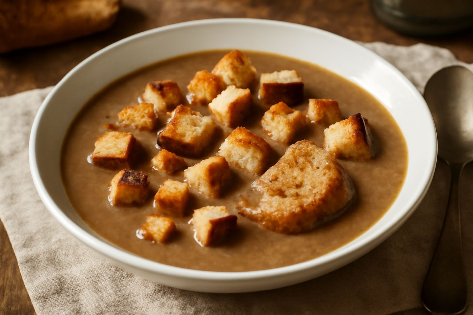 Zuppa di castagne e pane
