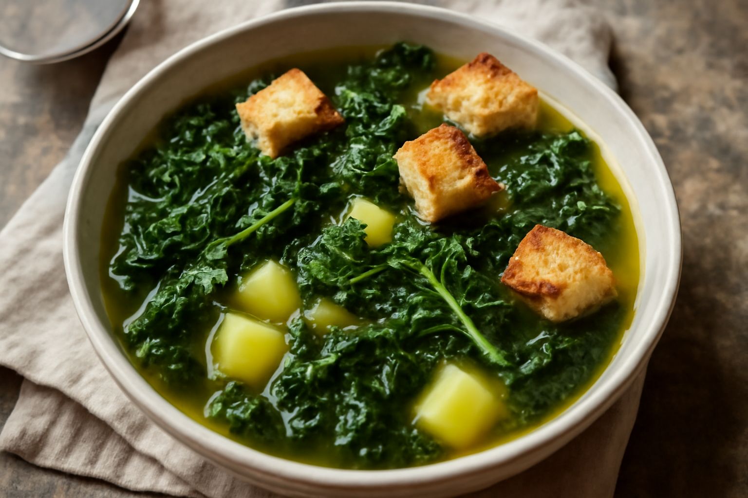 Zuppa di cavolo riccio