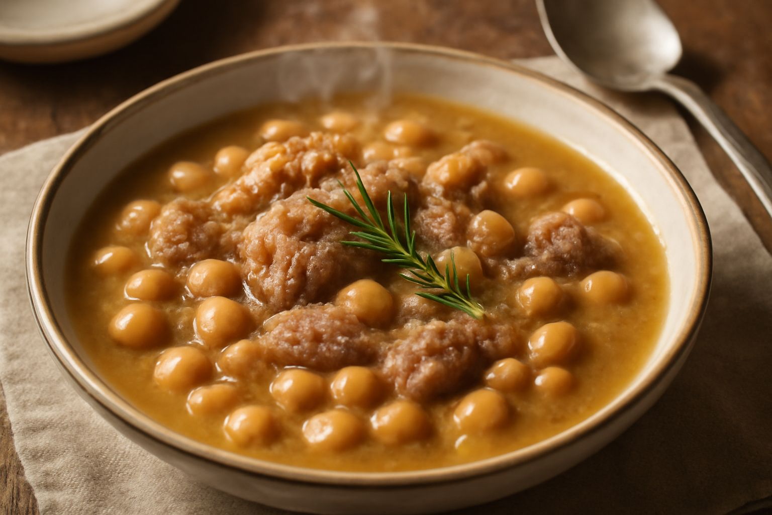 Zuppa di ceci e castagne