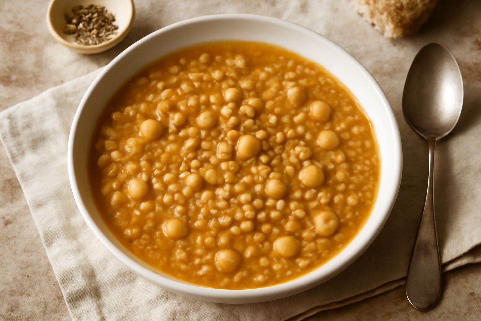 Zuppa di ceci e grano