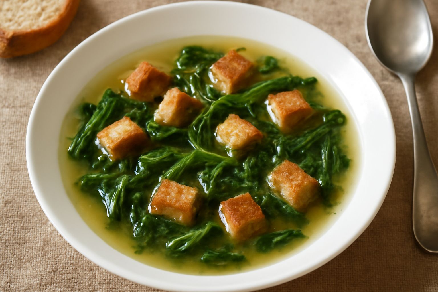 Zuppa di cicoria e pane