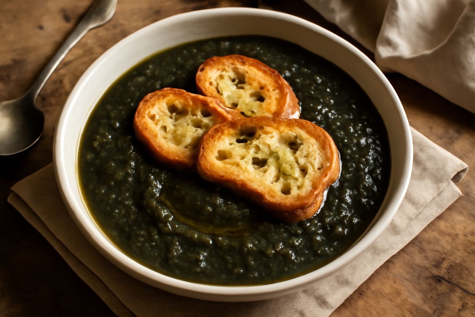 Zuppa di cicoria selvatica