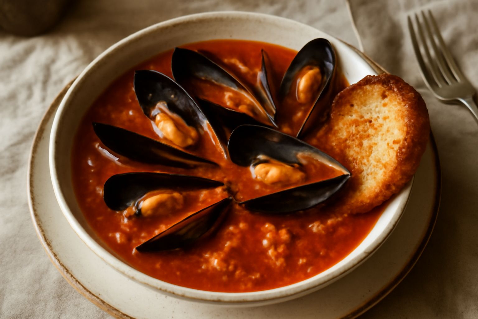 Zuppa di cozze povera