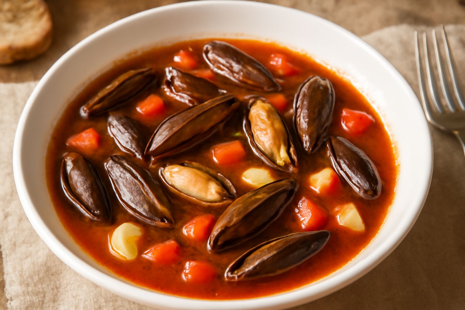 Zuppa di datteri di mare