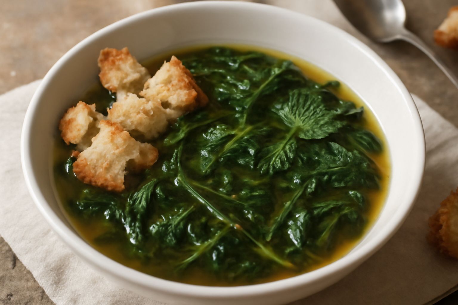 Zuppa di erbette selvatiche