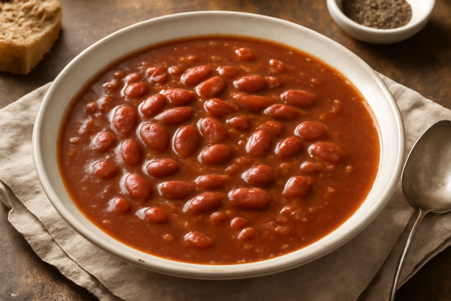 Zuppa di fagioli borlotti