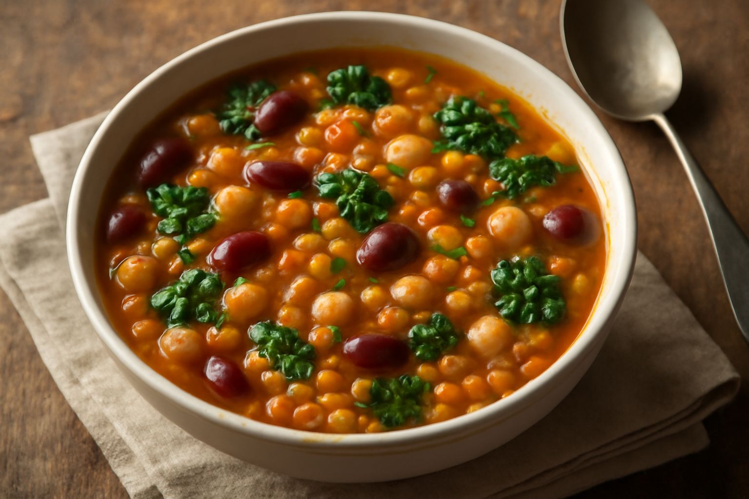 Zuppa di legumi misti