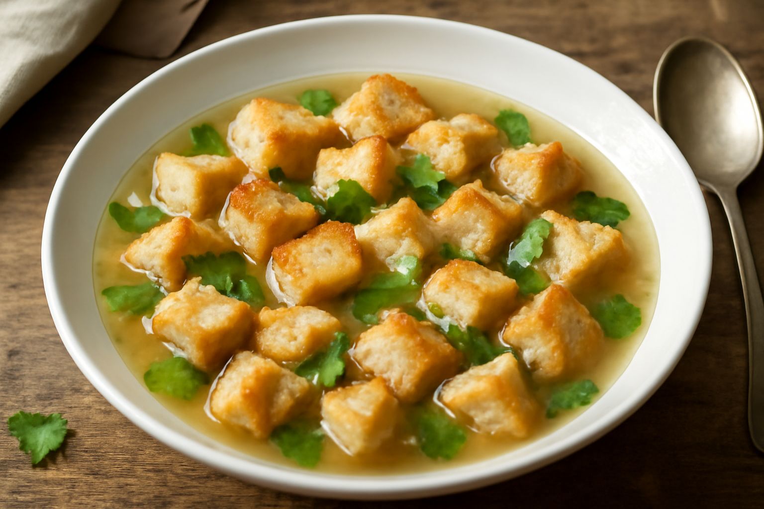 Zuppa di pane e brodo