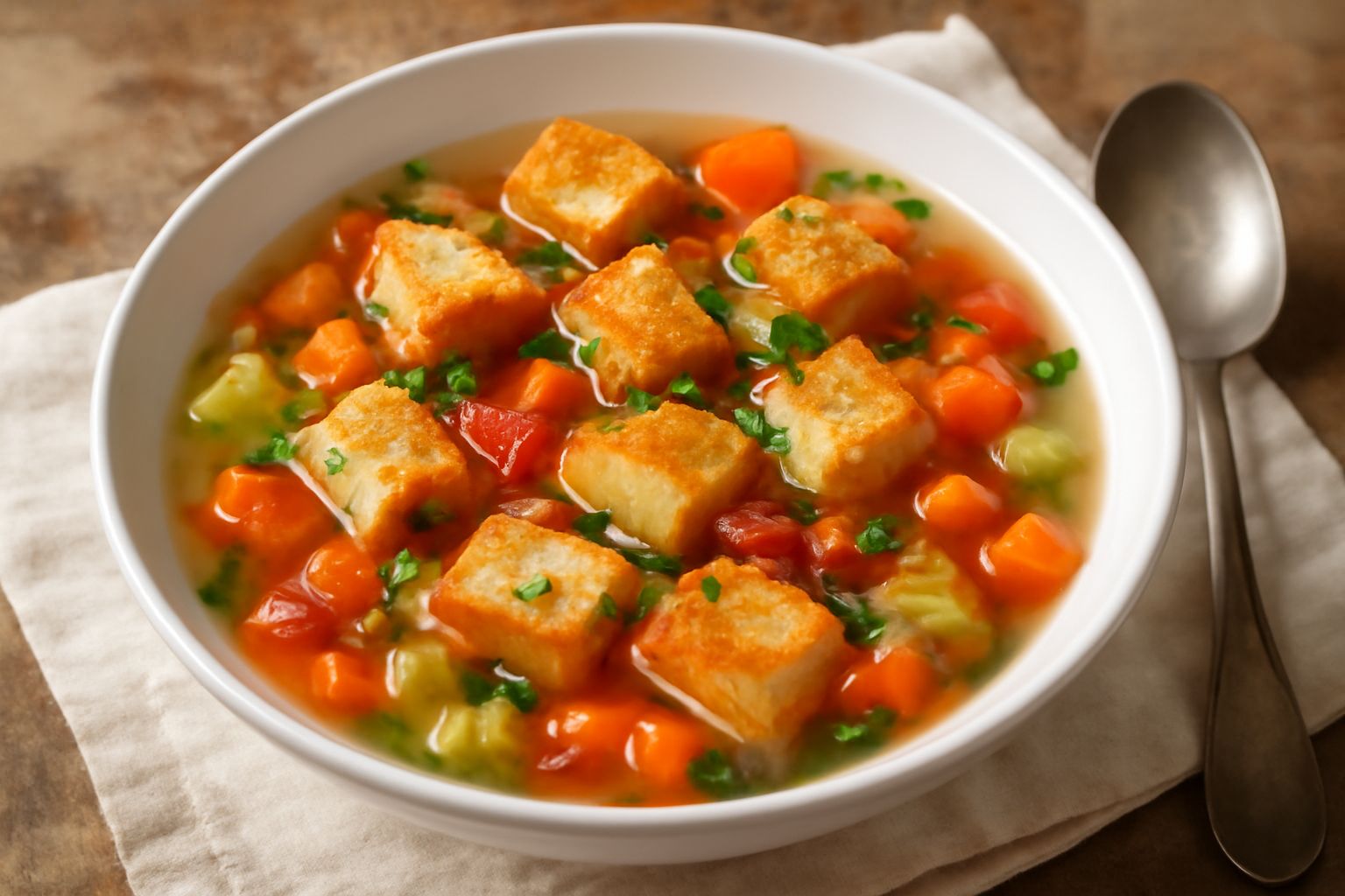 Zuppa di pane e verdure