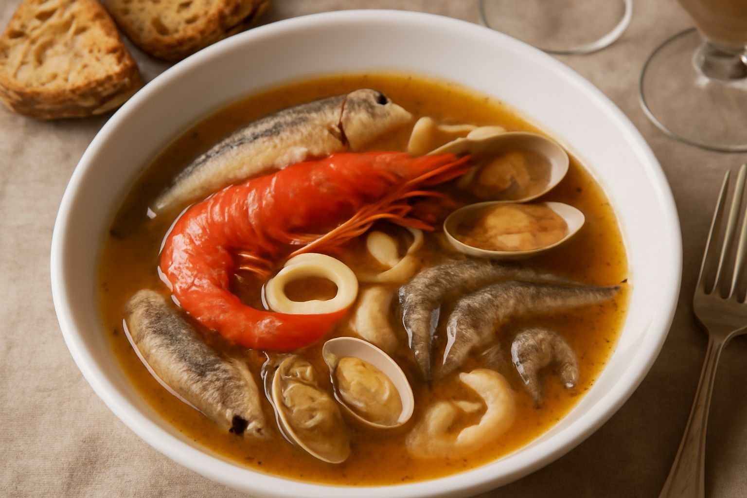 Zuppa di pesce alla romana