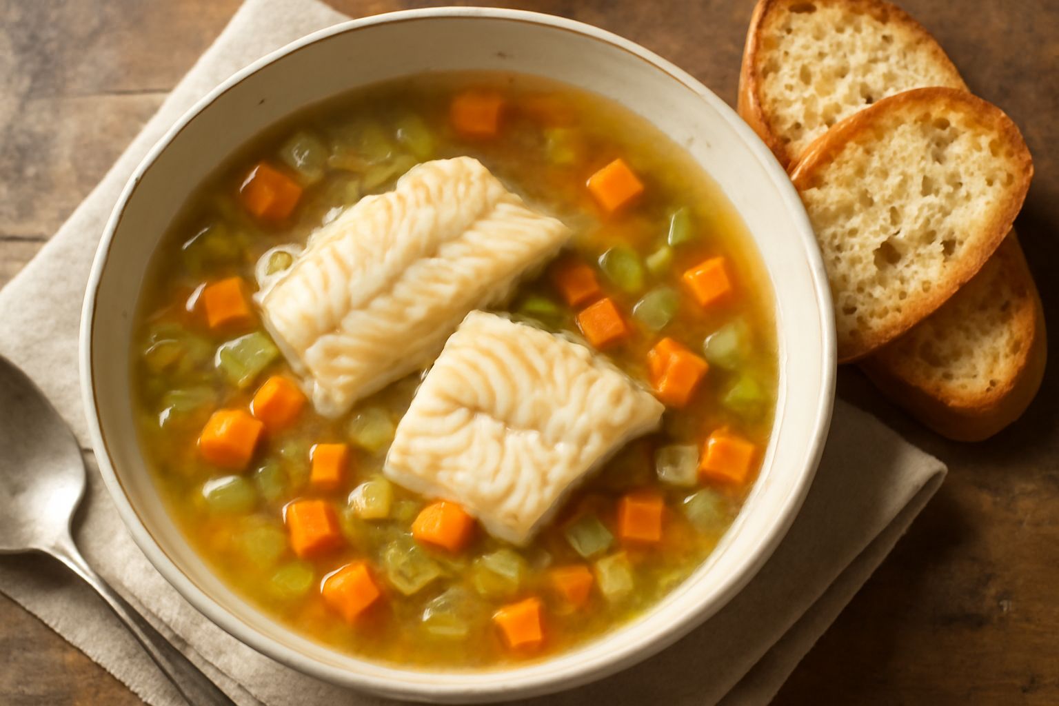 Zuppa di pesce di fiume