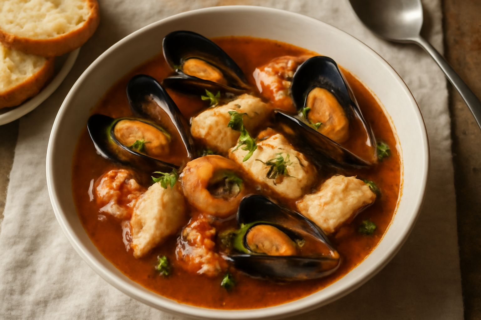 Zuppa di pesce e cozze