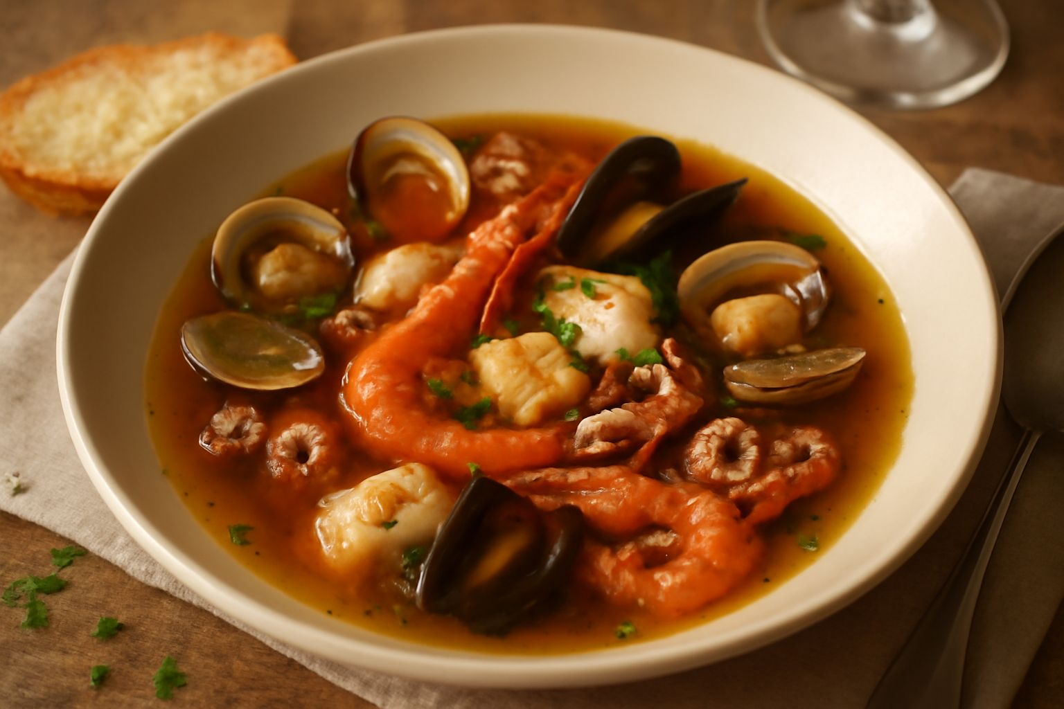 Zuppa di pesce misto