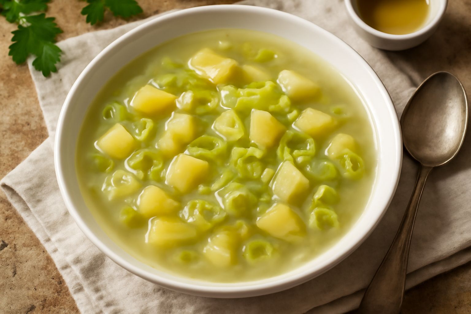 Zuppa di porri e patate
