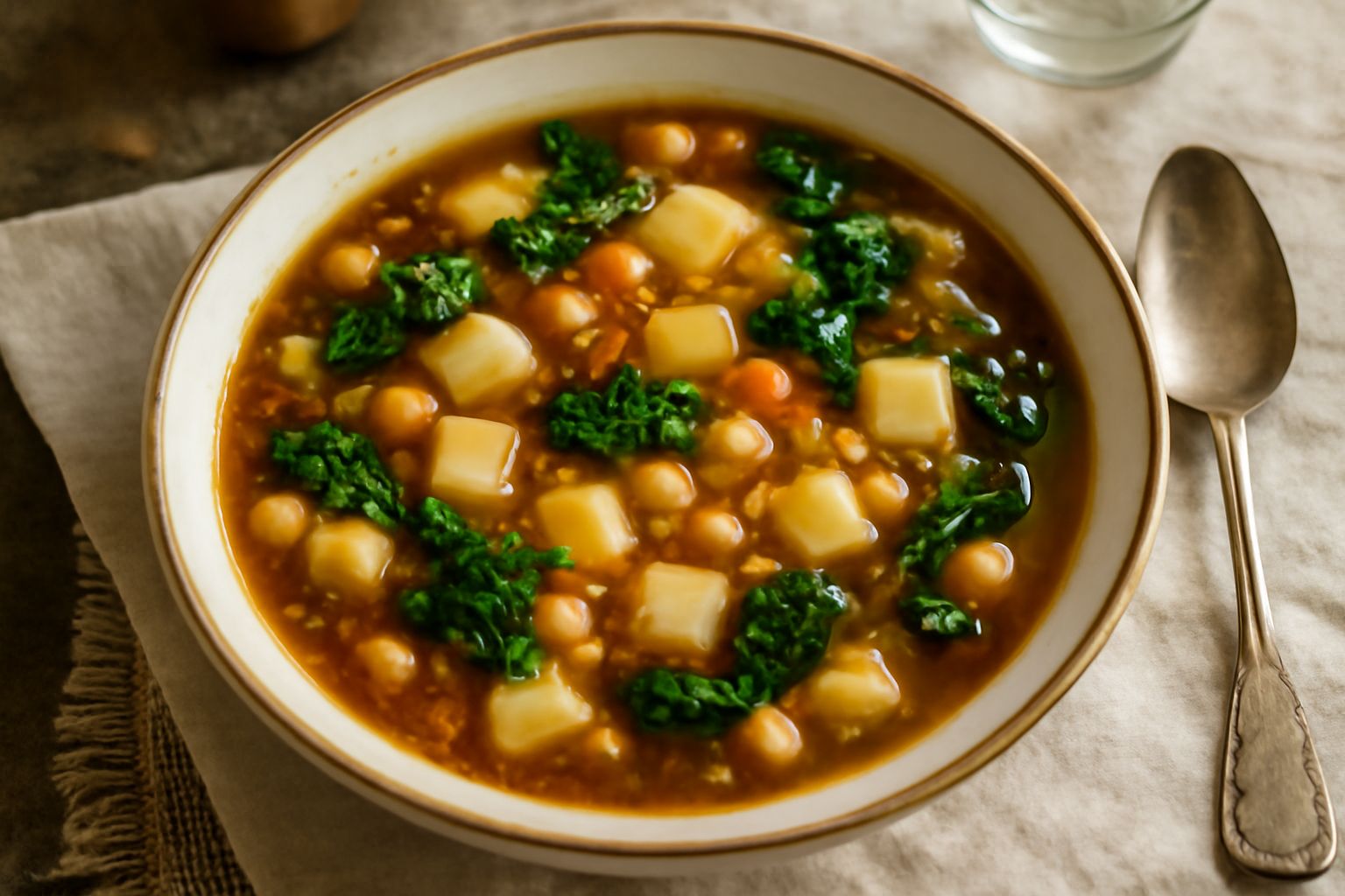 Zuppa di rape e legumi