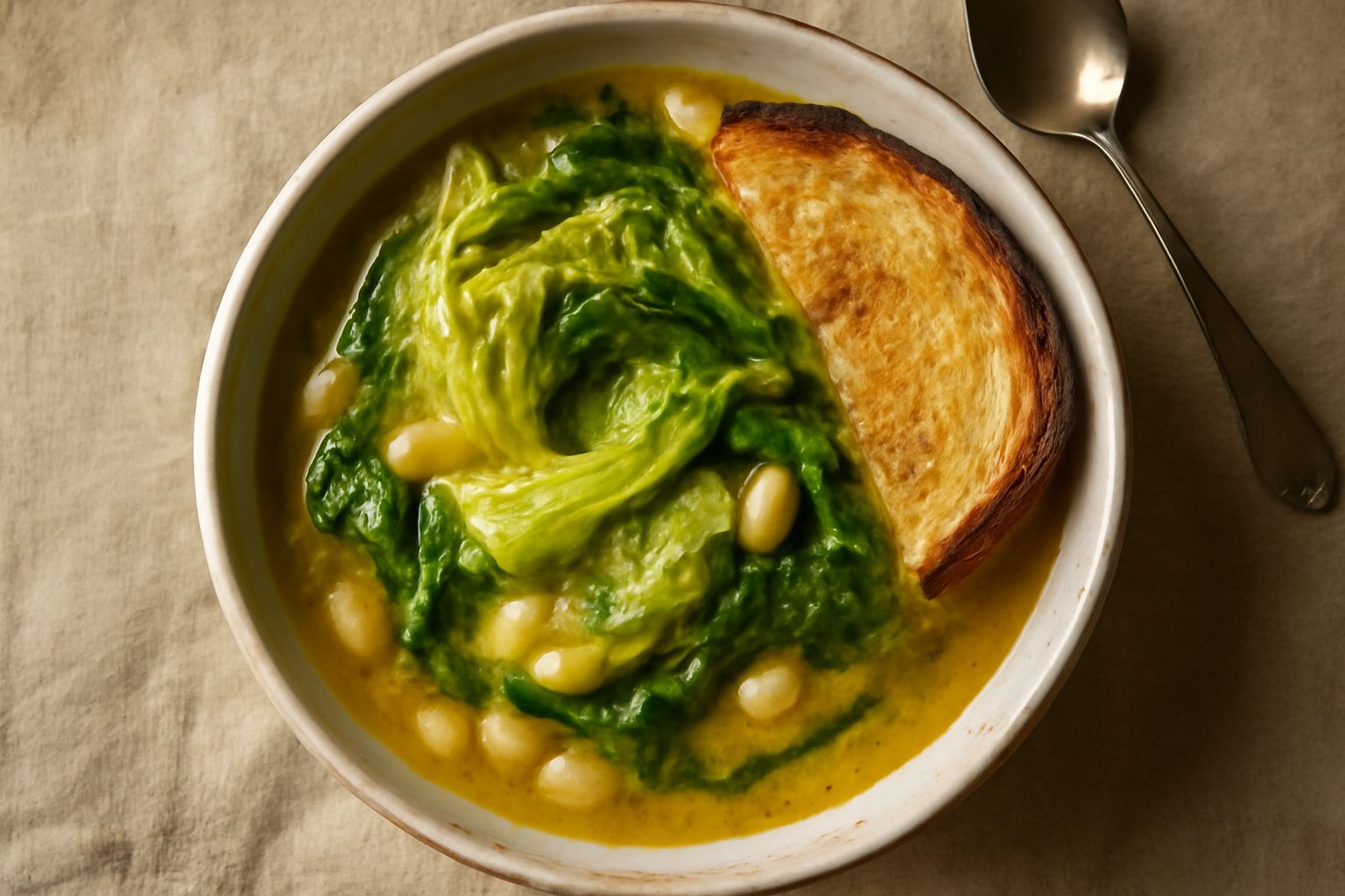 Zuppa di scarola e fagioli