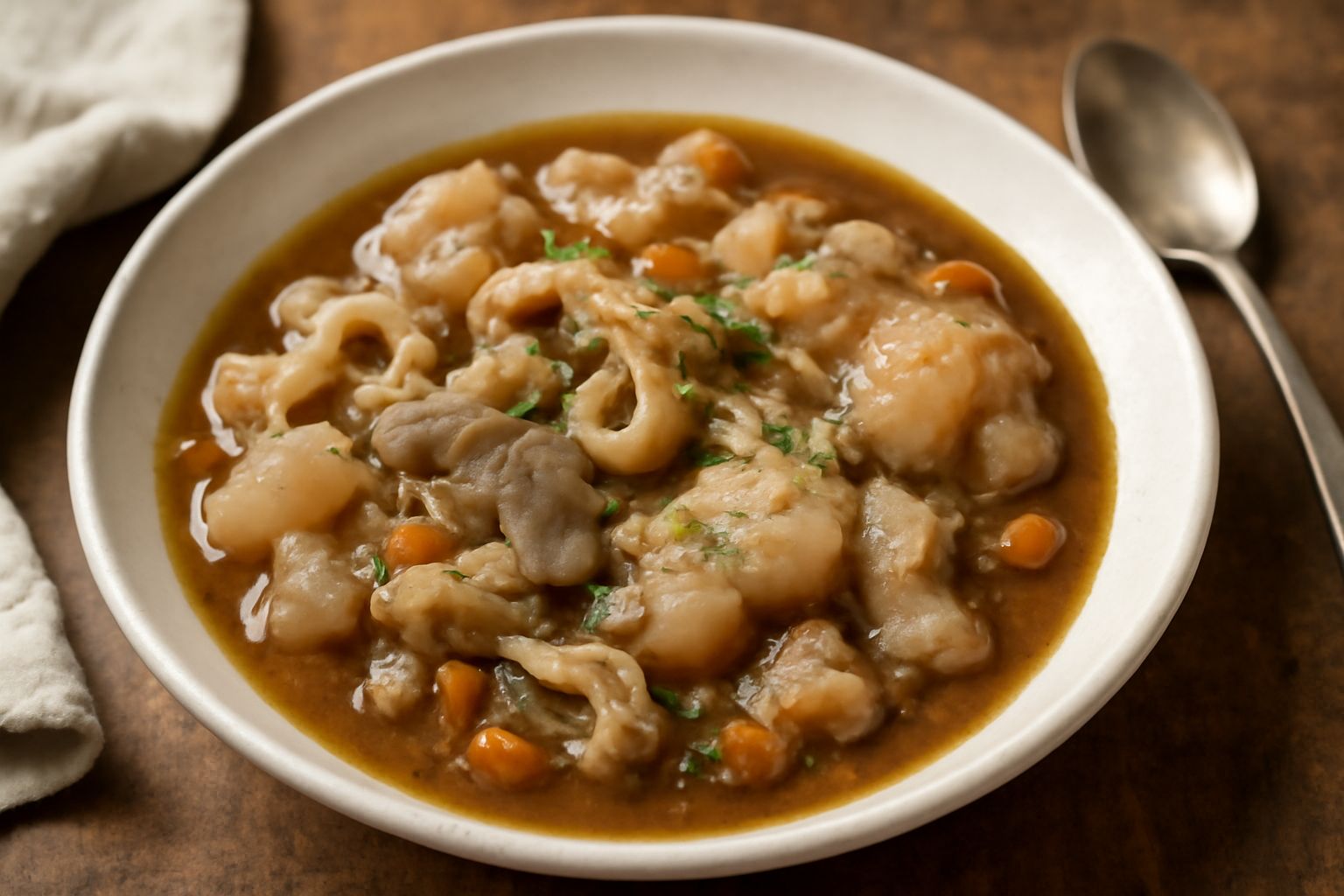 Zuppa di trippa e piedi