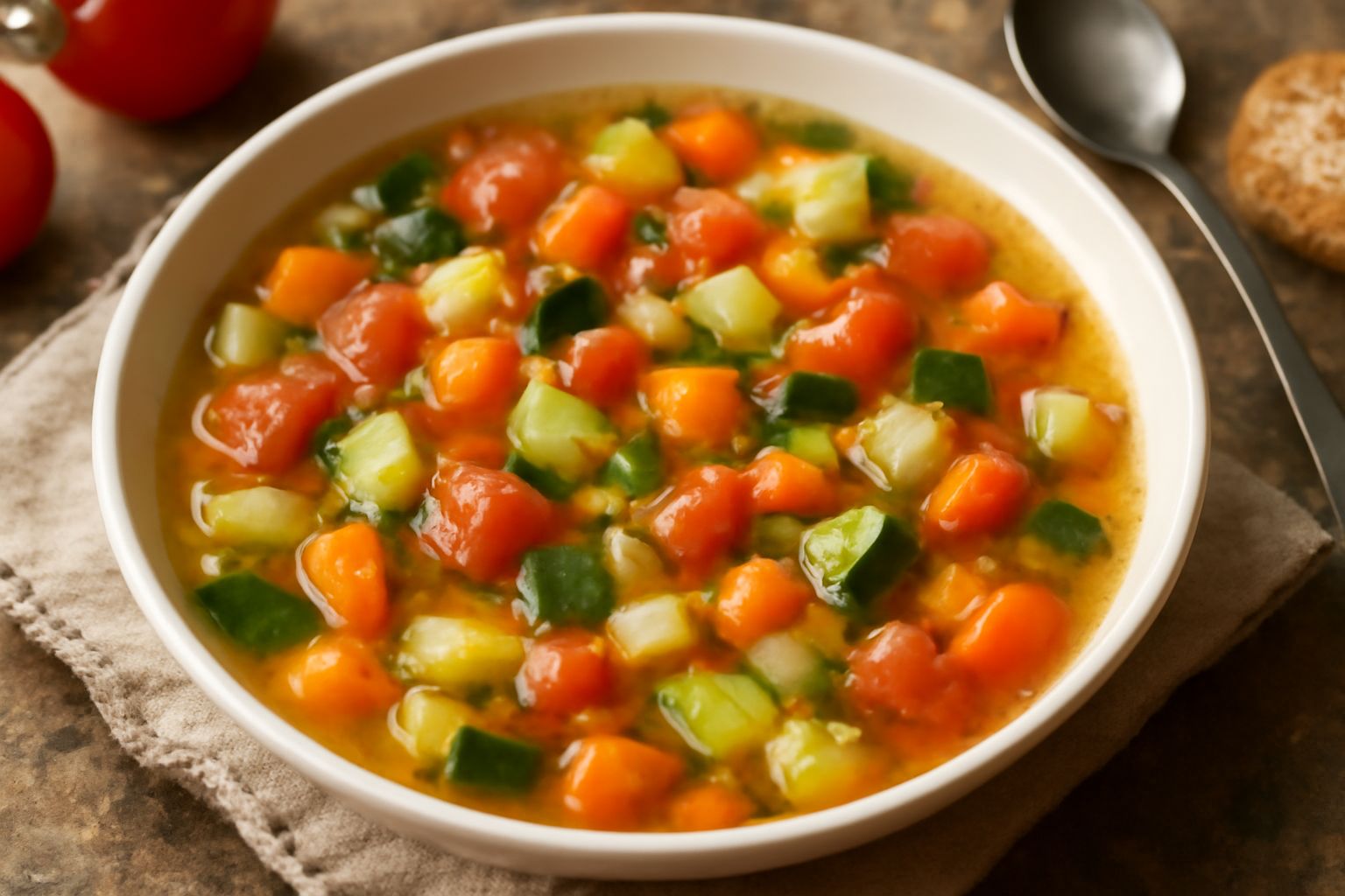 Zuppa di verdure d'orto