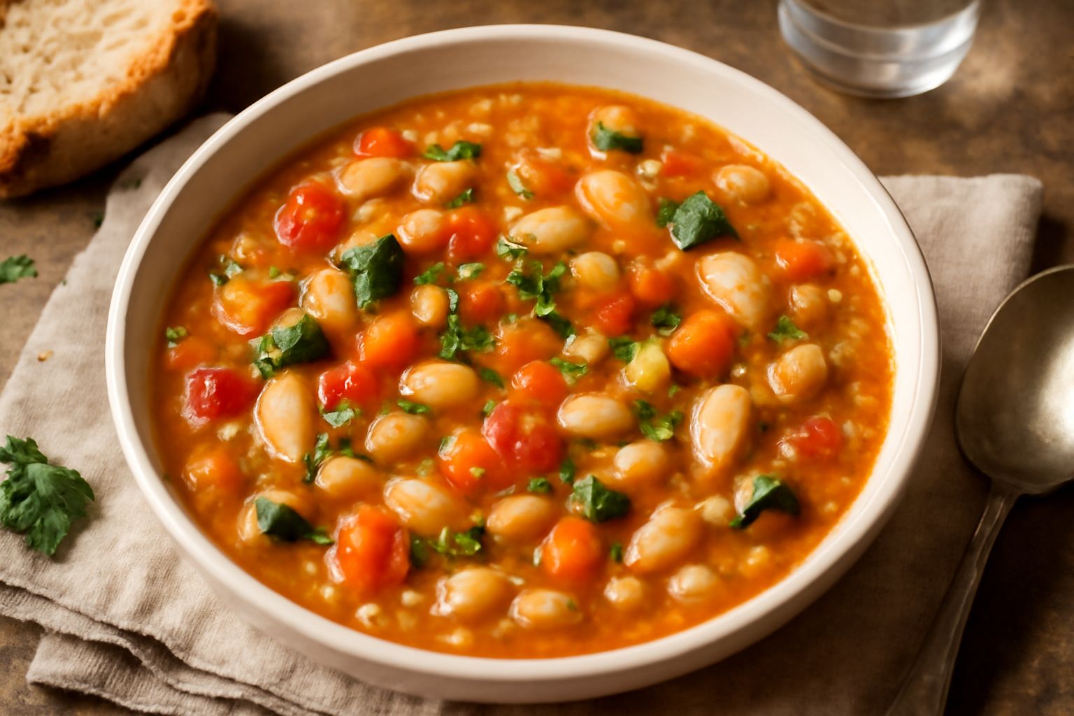 Zuppa di verdure e legumi
