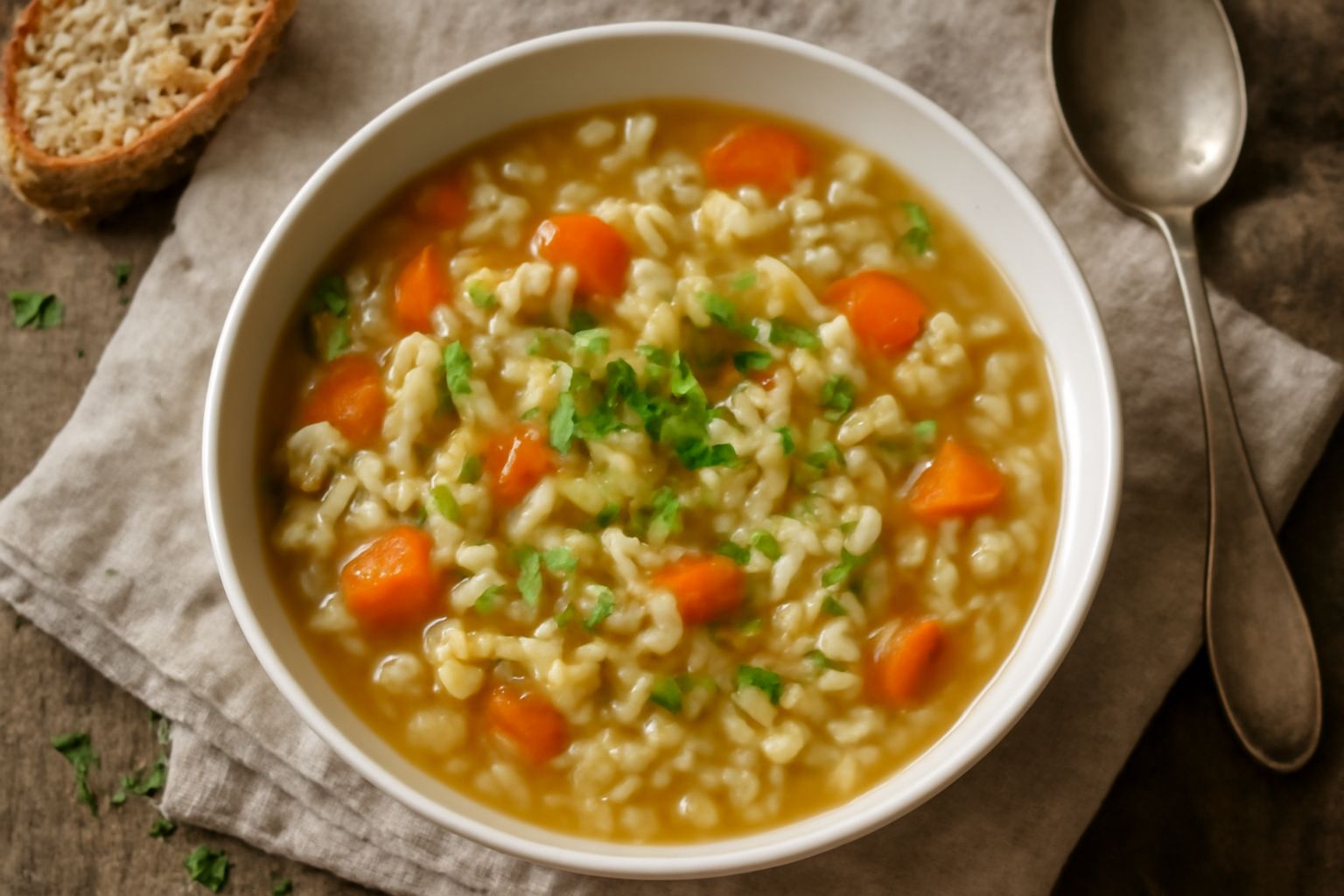 Zuppa d'orzo d'inverno