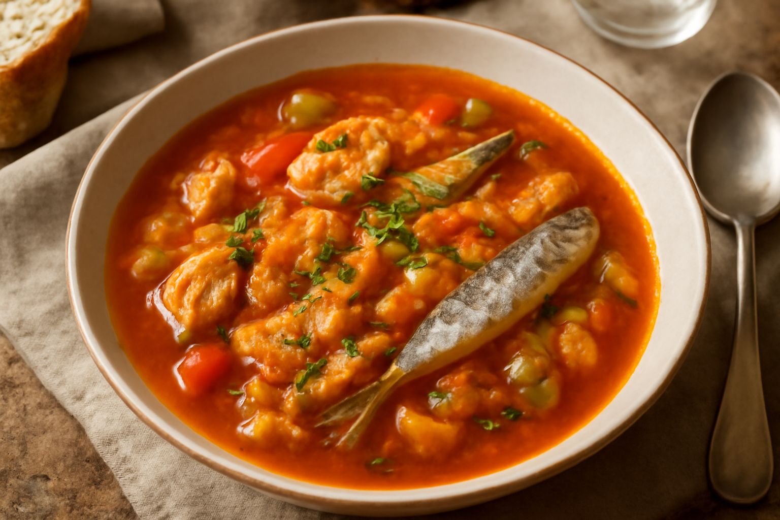Zuppe di pesce povera